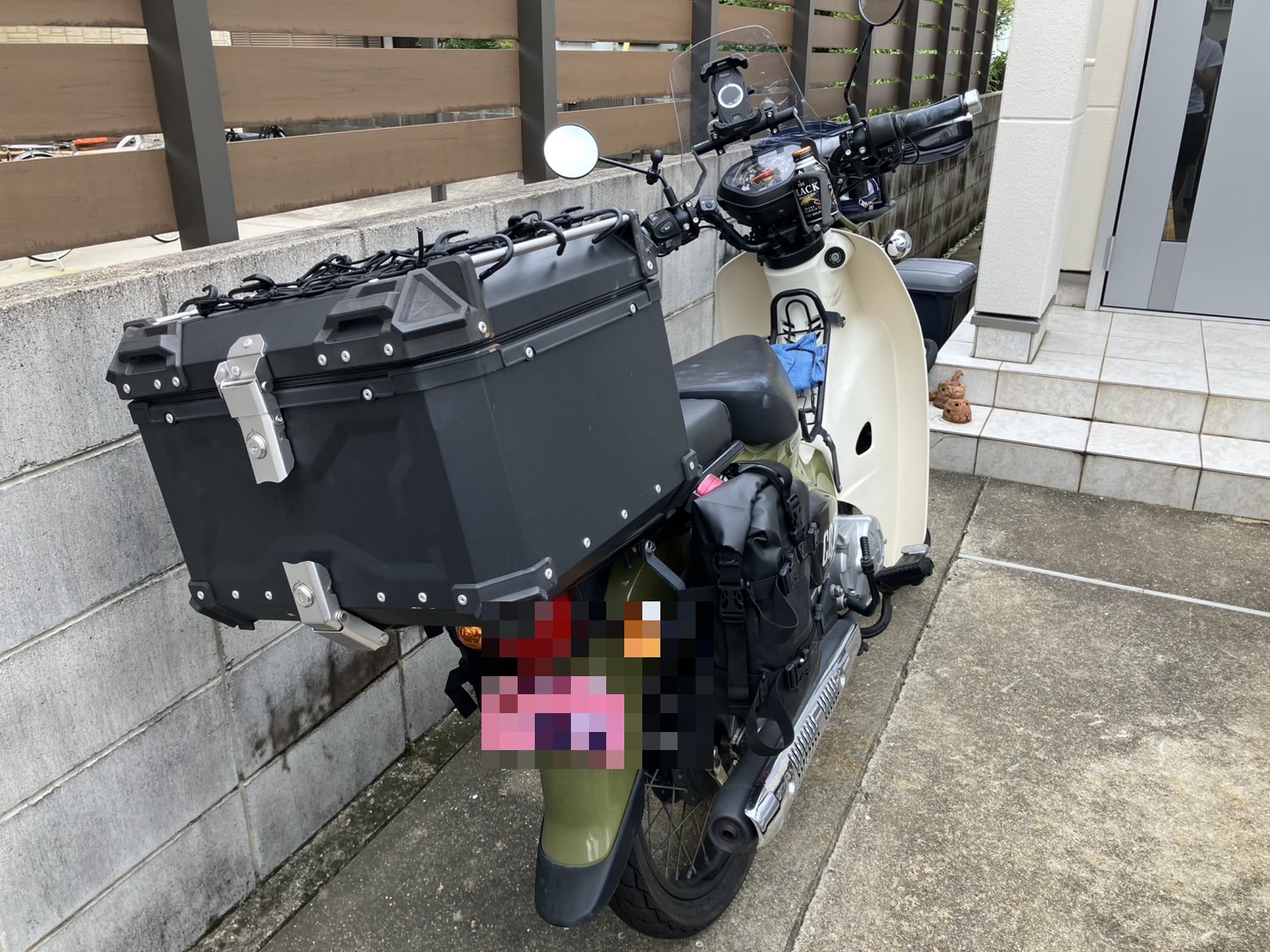 クロスカブ110 JA45 JA44純正レッグシールド装着 左後ろ全景