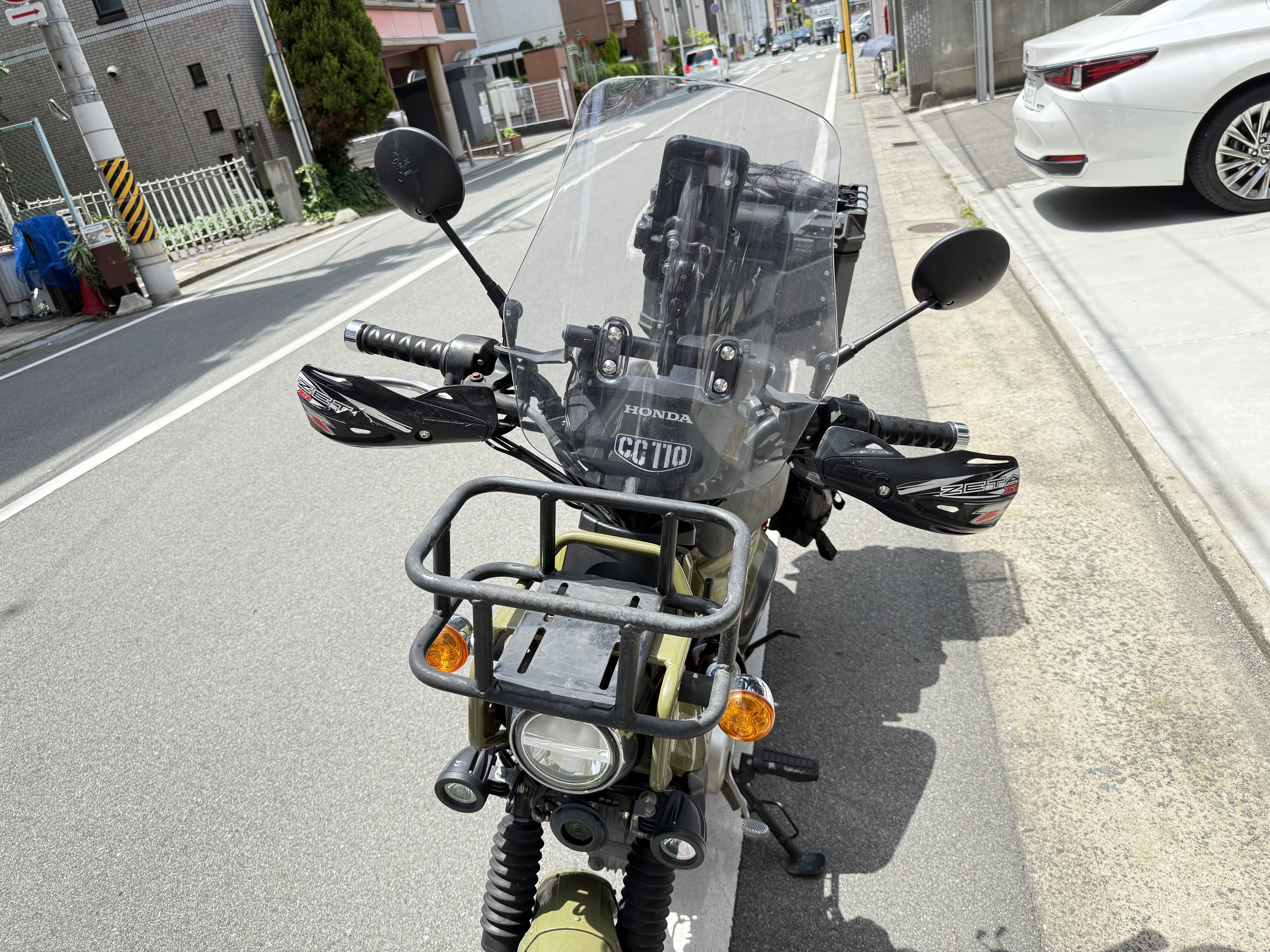 JA45を正面から見た装着後の全体像