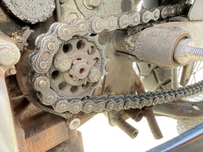 クロスカブ110 JA45 KITACO 15Tドライブスプロケット 装着後の使用感(走行汚れあり)